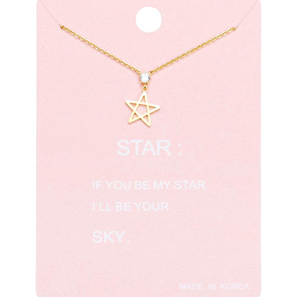 Star Pendant Necklace - Madeline Love - Flyclothing LLC