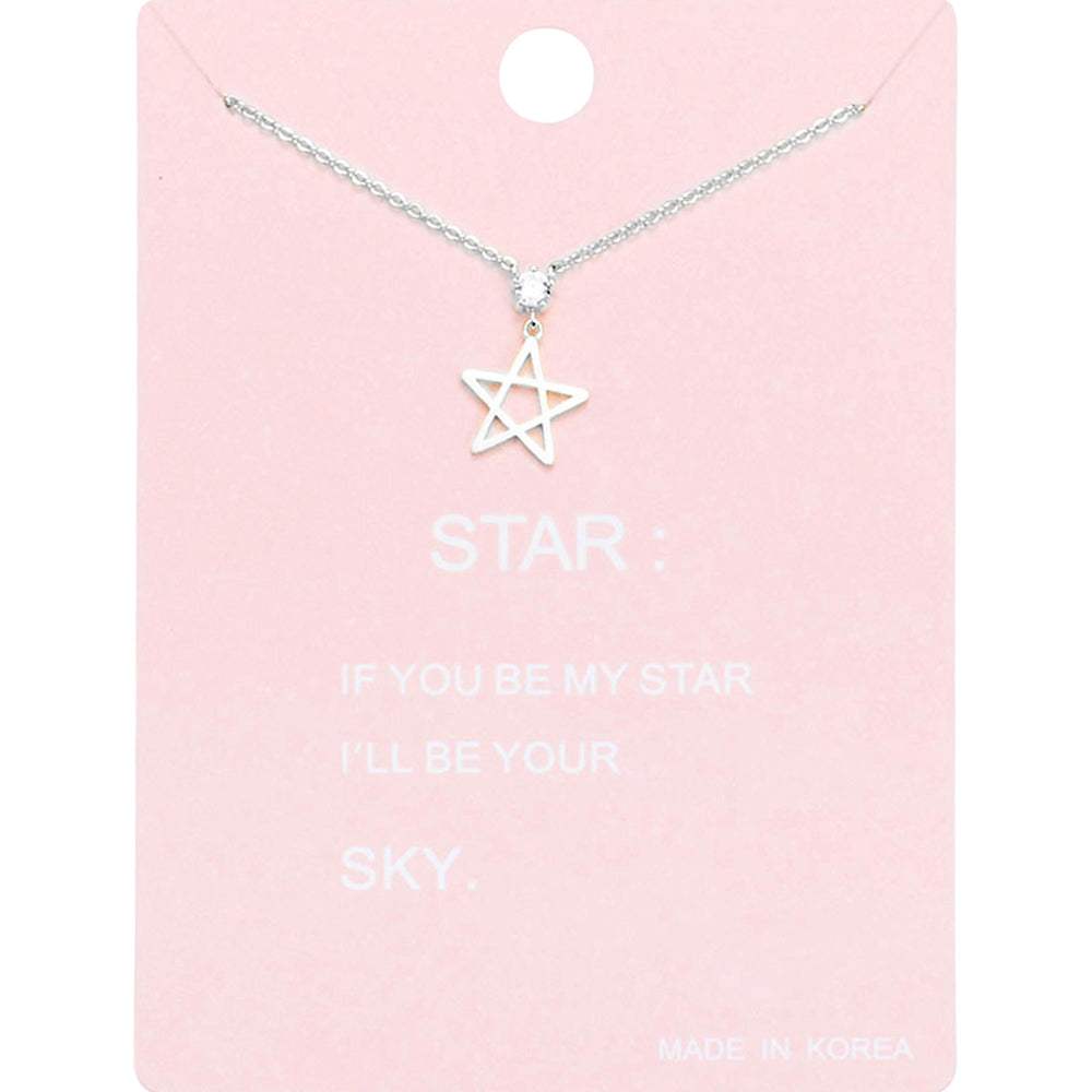 Star Pendant Necklace - Madeline Love - Flyclothing LLC