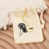 SOUL SISTER Engraved Disc Pendant Necklace Gift Bag Set - Madeline Love - Flyclothing LLC