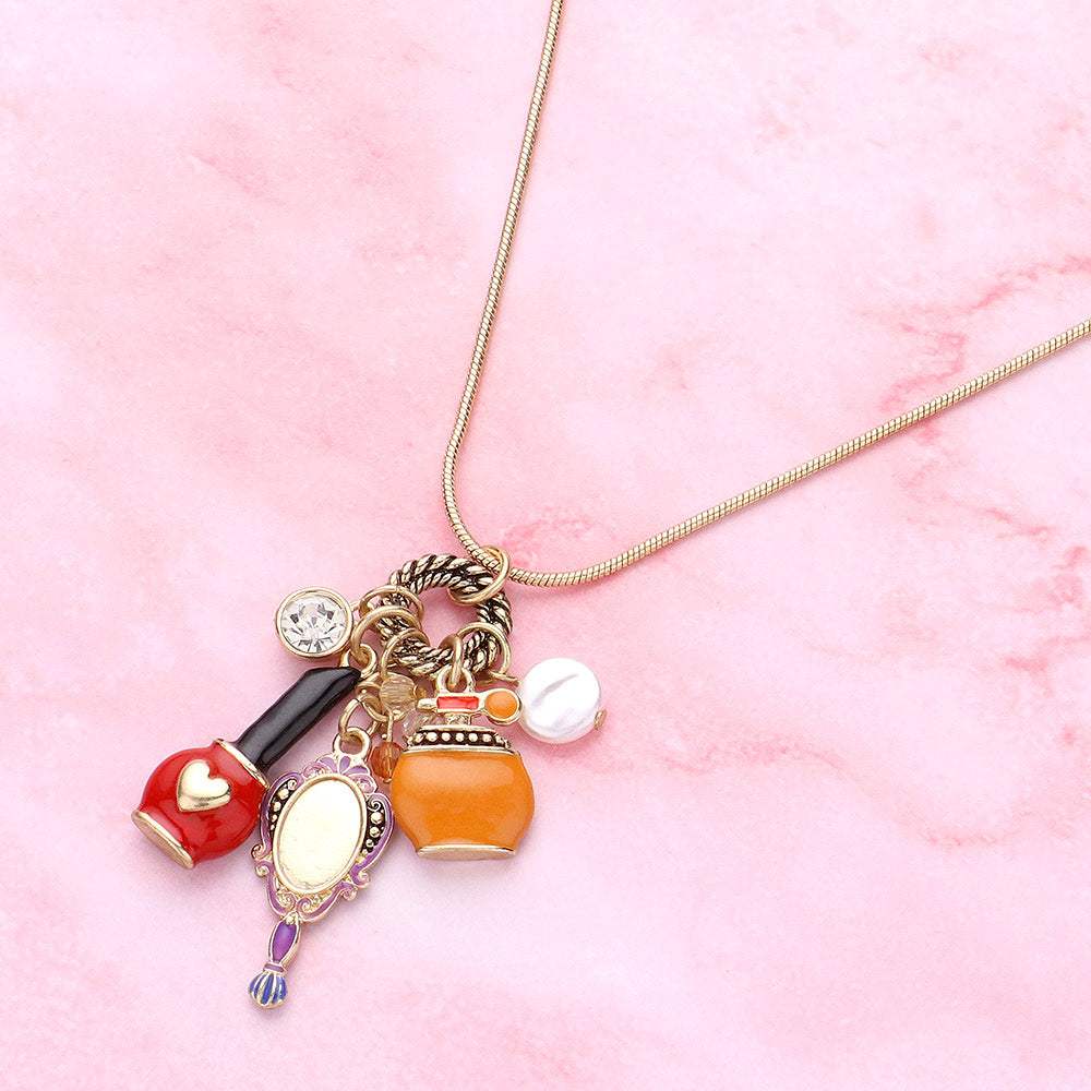 Beauty Cosmetic Pendant Necklace - Madeline Love - Flyclothing LLC