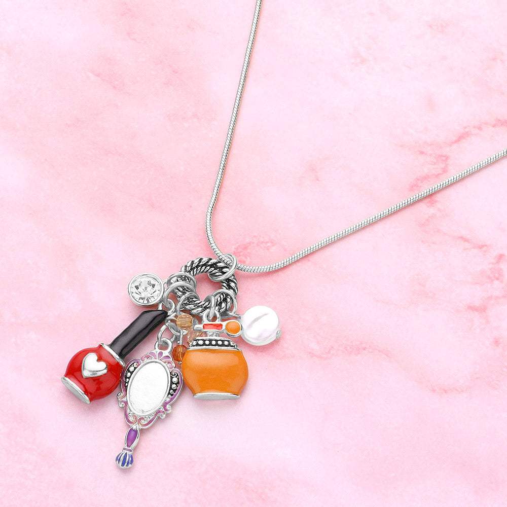 Beauty Cosmetic Pendant Necklace - Madeline Love - Flyclothing LLC