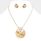 Crystal Abstract Design Pendant Necklace - Madeline Love - Flyclothing LLC