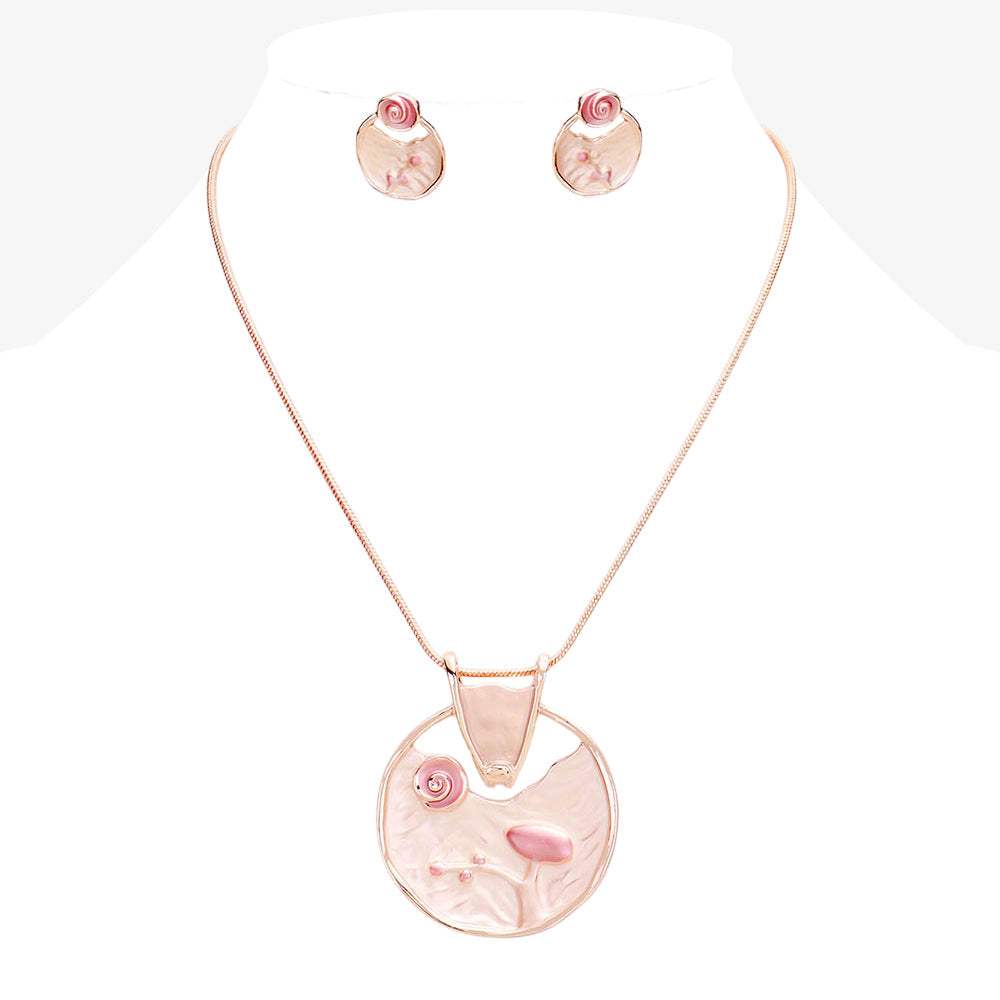 Crystal Abstract Design Pendant Necklace - Madeline Love - Flyclothing LLC