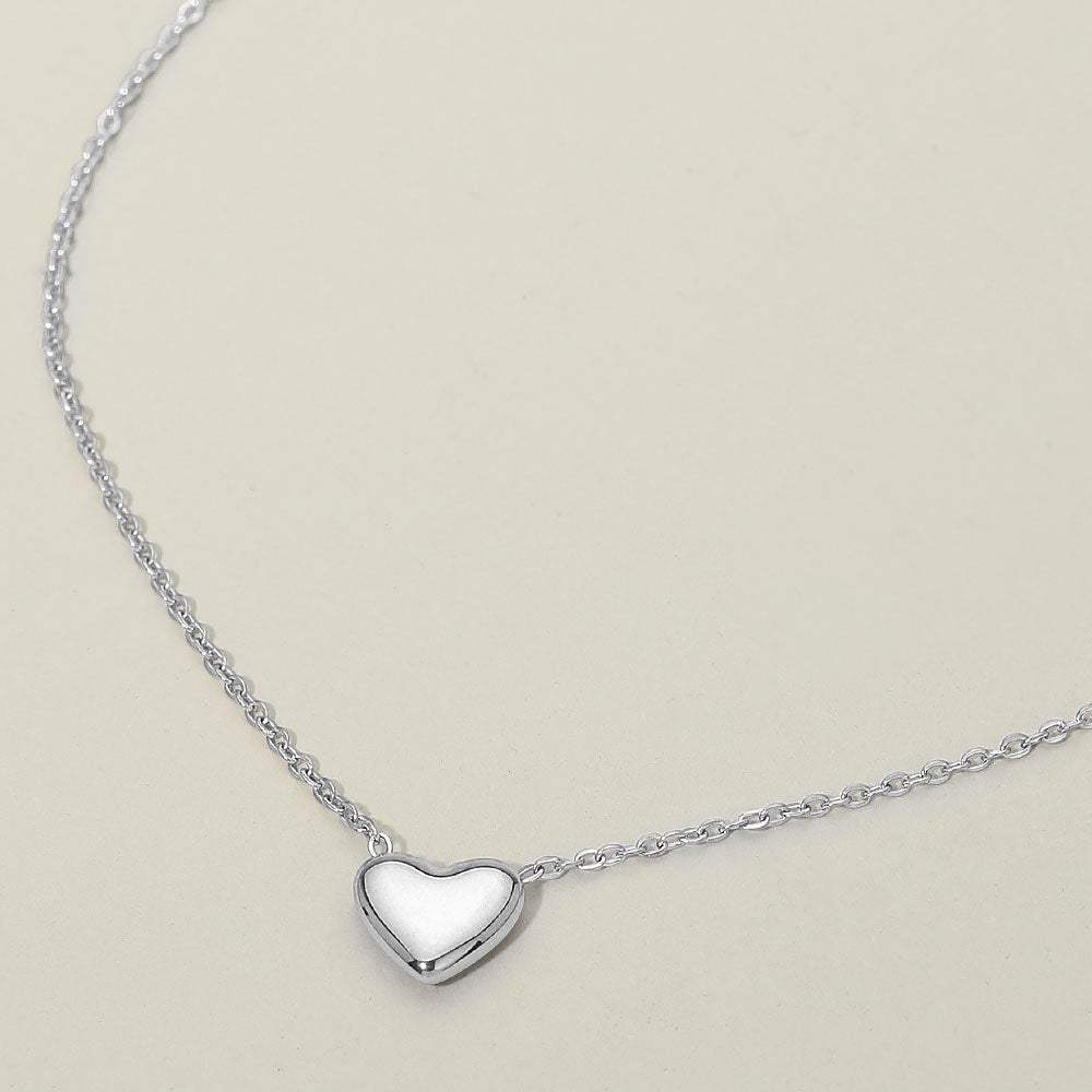 Stainless Steel Heart Pendant Necklace - Madeline Love - Flyclothing LLC