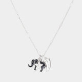 Enamel Elephant Metal Horn Star Pendant Necklace - Madeline Love - Flyclothing LLC