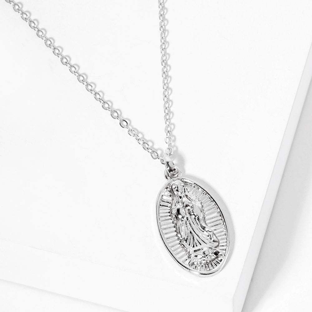 Saint Mary Pendant Necklace - Madeline Love - Flyclothing LLC