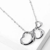 Triple Open Heart Pendant Necklace - Madeline Love - Flyclothing LLC