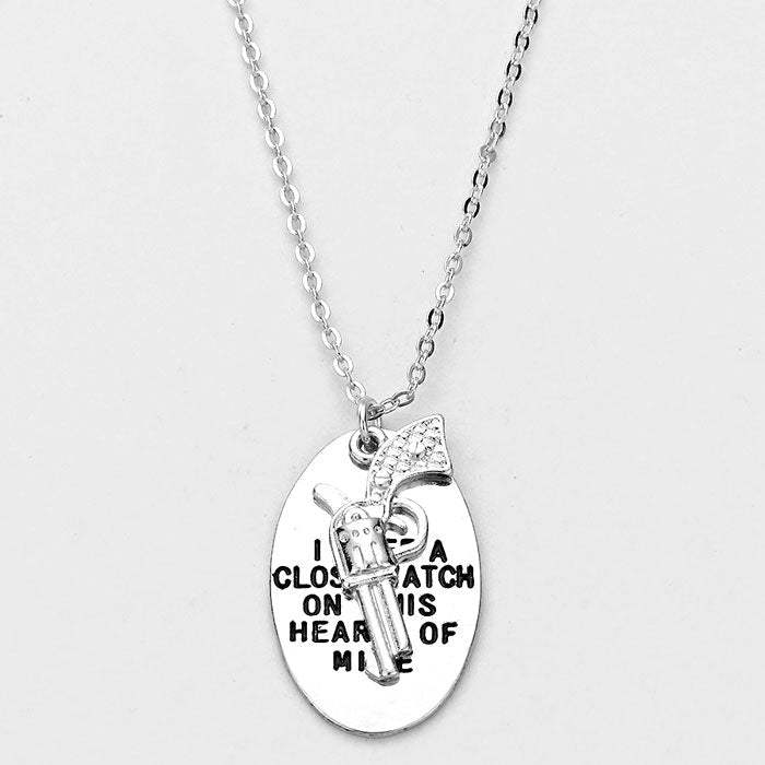 Gun Pendant Necklace - Madeline Love - Flyclothing LLC