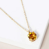November - Birthstone Pendant Necklace - Madeline Love - Flyclothing LLC