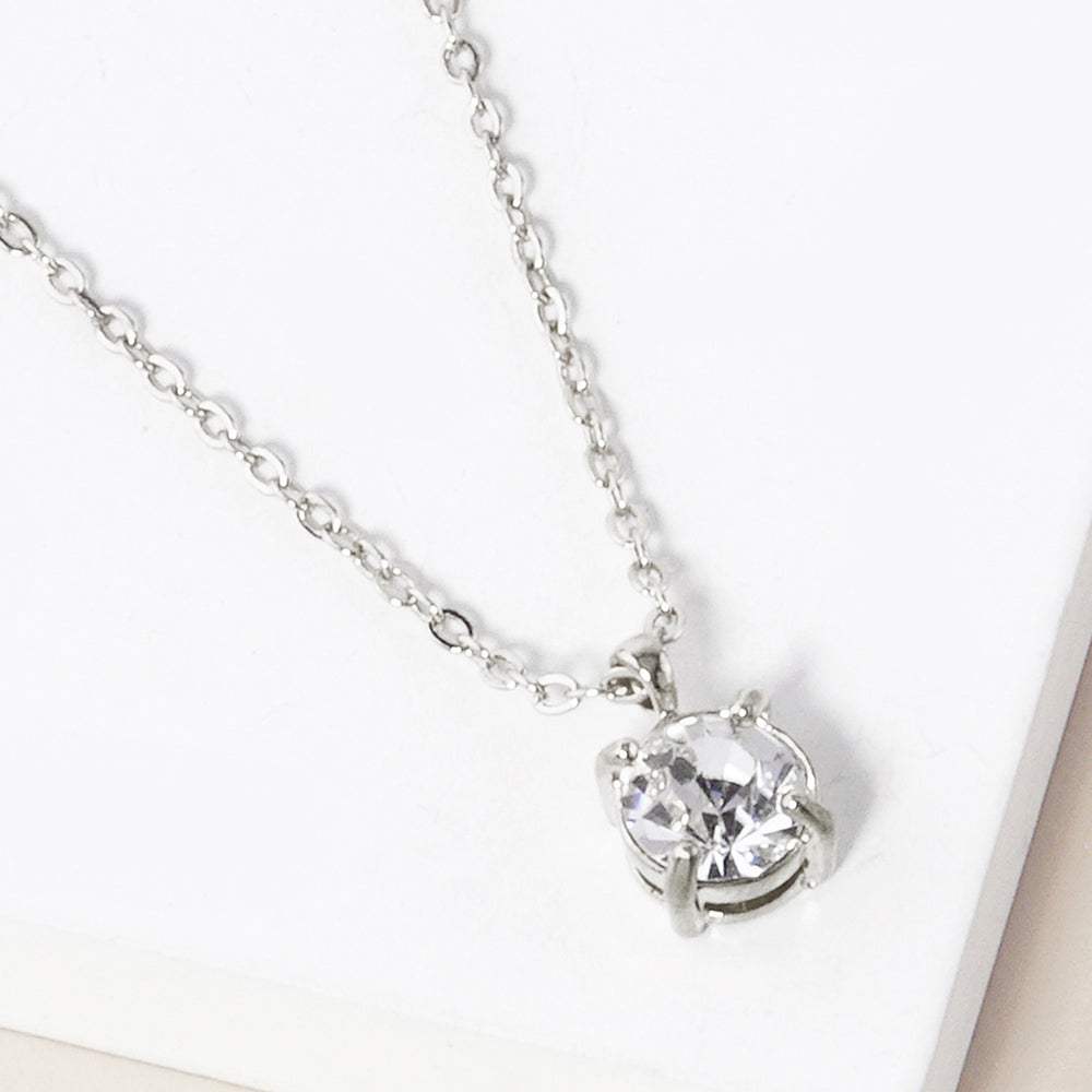 April - Birthstone Pendant Necklace - Madeline Love - Flyclothing LLC