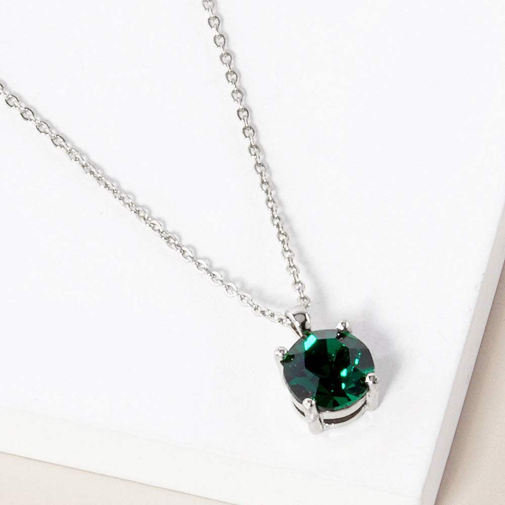 May - Birthstone Pendant Necklace - Madeline Love - Flyclothing LLC