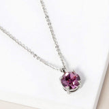 June - Birthstone Pendant Necklace - Madeline Love - Flyclothing LLC