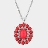 Natural Stone Pendant Necklace - Madeline Love - Flyclothing LLC