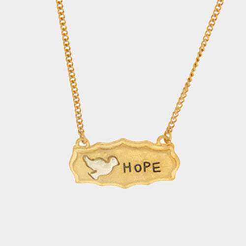 "Hope" pigeon pendant necklace - Madeline Love - Flyclothing LLC