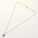 CZ Heart Stone Pendant Necklace - Madeline Love - Flyclothing LLC
