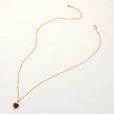 CZ Heart Stone Pendant Necklace - Madeline Love - Flyclothing LLC