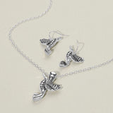 Antique Metal Bird Pendant Necklace - Madeline Love - Flyclothing LLC