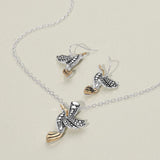 Antique Metal Bird Pendant Necklace - Madeline Love - Flyclothing LLC