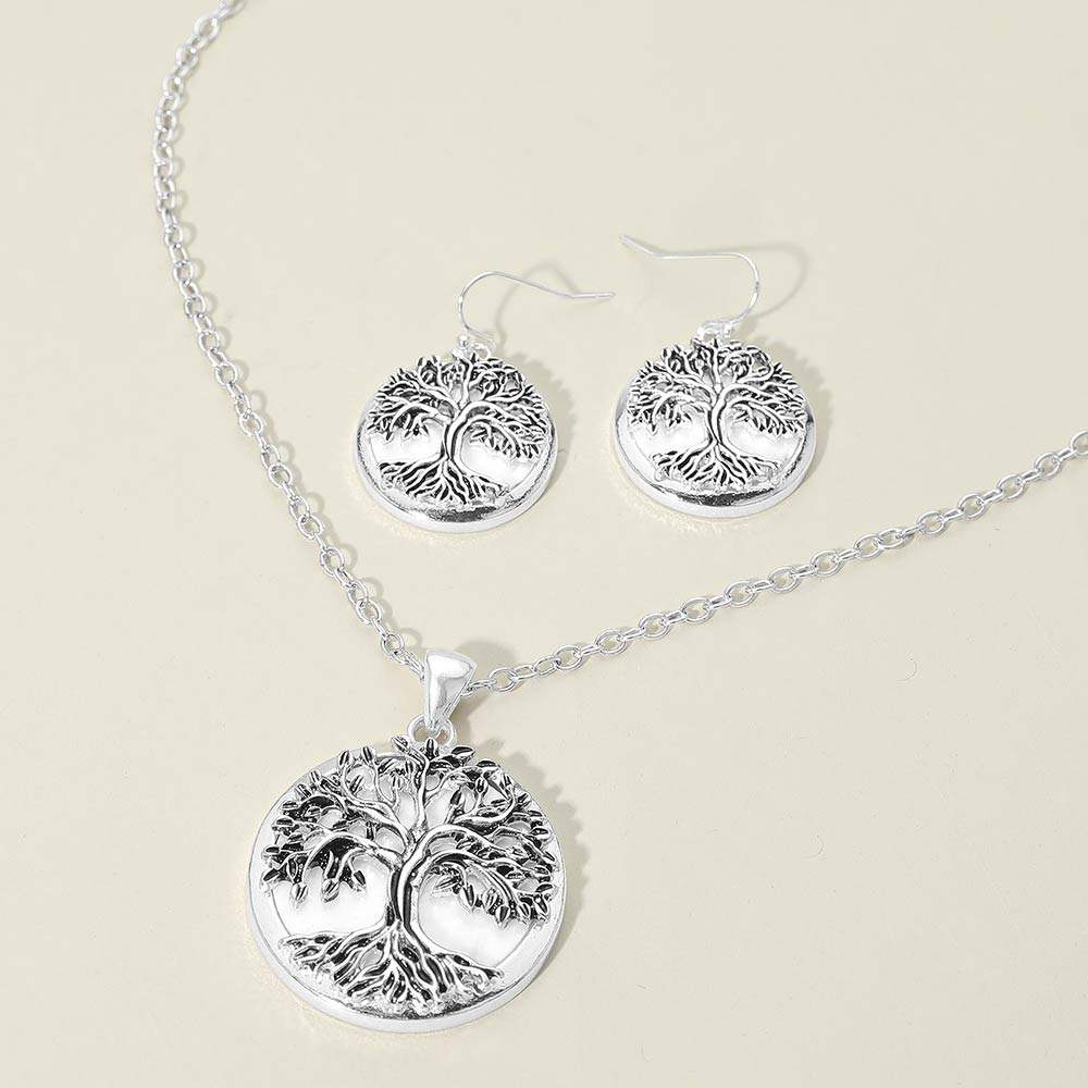 Mother of Pearl Tree of Life Pendant Necklace - Madeline Love - Flyclothing LLC