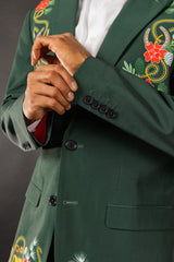 The Holiday Ham | Dark Green Holiday Placement Suit - Shinesty