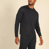 The Threat Level Midnight | Black SleepDeep™ Men’s Long Sleeve Pajama Shirt - Shinesty - Flyclothing LLC