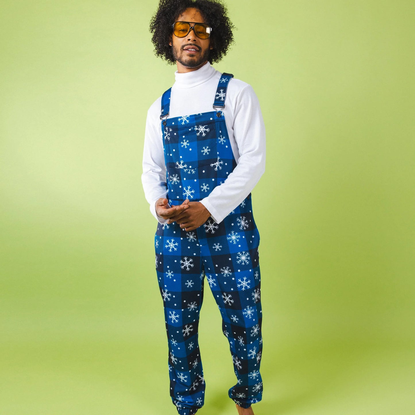 The In A Flurry | Snowflake Buffalo Check Pajamaralls® - Shinesty - Flyclothing LLC