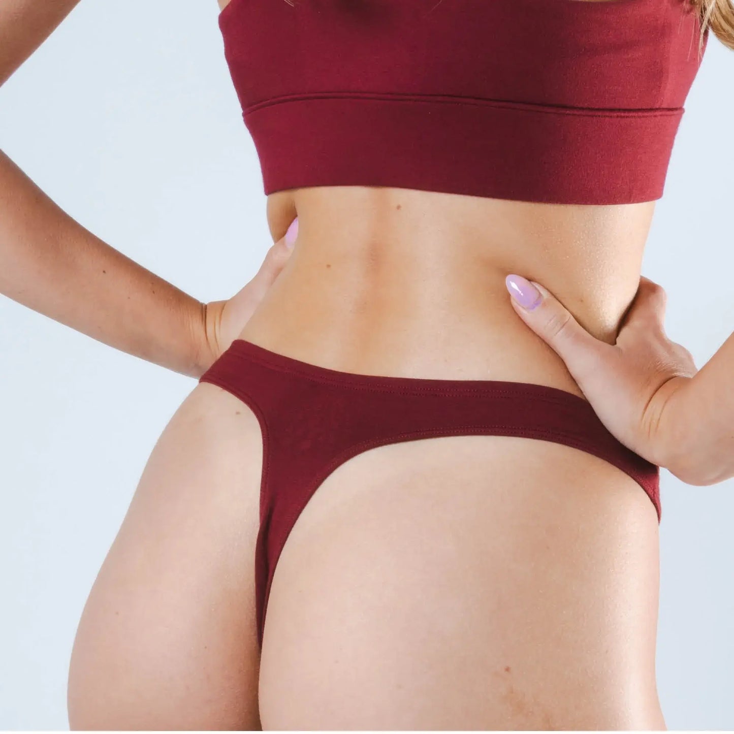 The Sommelier | Burgundy MicroModal Thong - Shinesty - Flyclothing LLC