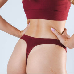 The Sommelier | Burgundy MicroModal Thong - Shinesty