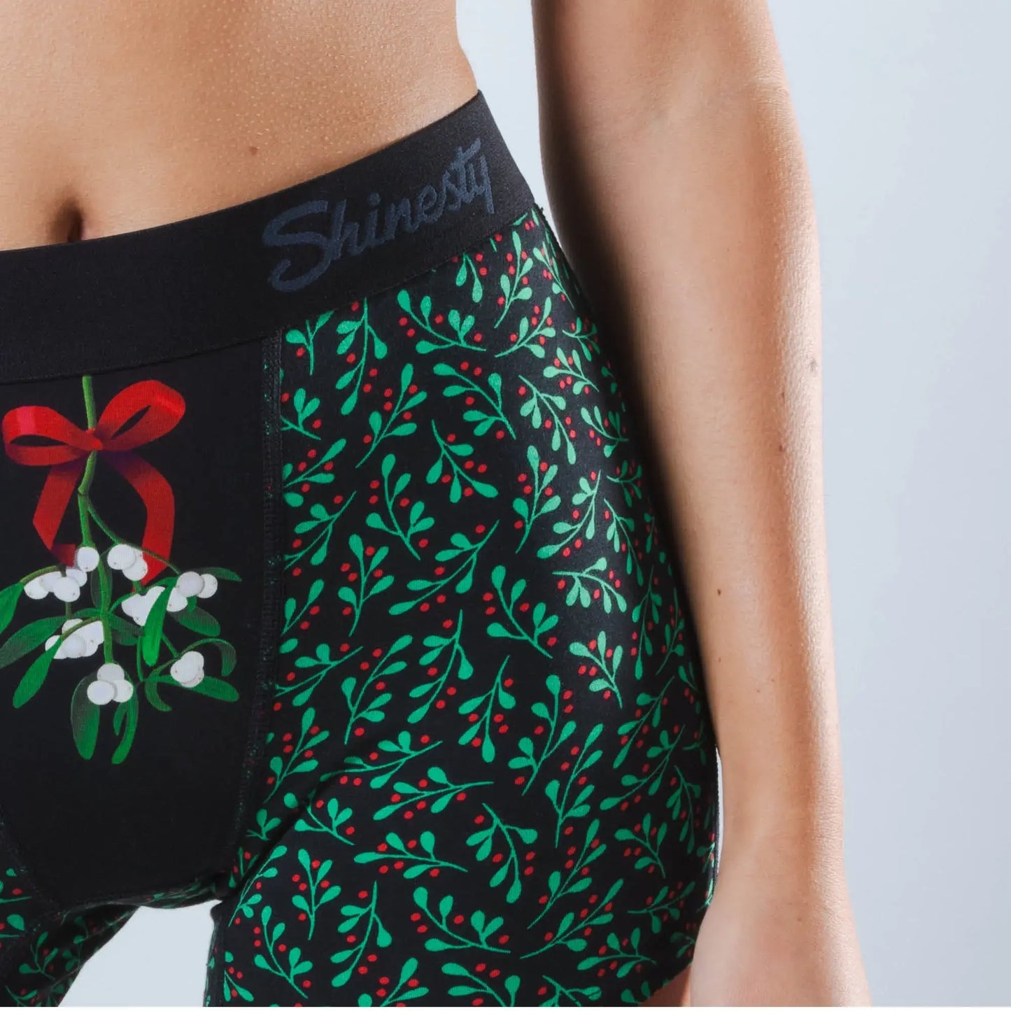 The Kiss Me There | Mistletoe Women’s Boxers - Shinesty - Flyclothing LLC