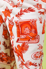 The Santa Slays | Christmas Toile Pajamaralls® - Shinesty - Flyclothing LLC