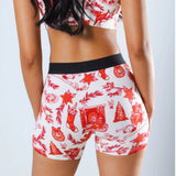 The Santa Slays | Christmas Toile Women’s Boxers - Shinesty - Flyclothing LLC
