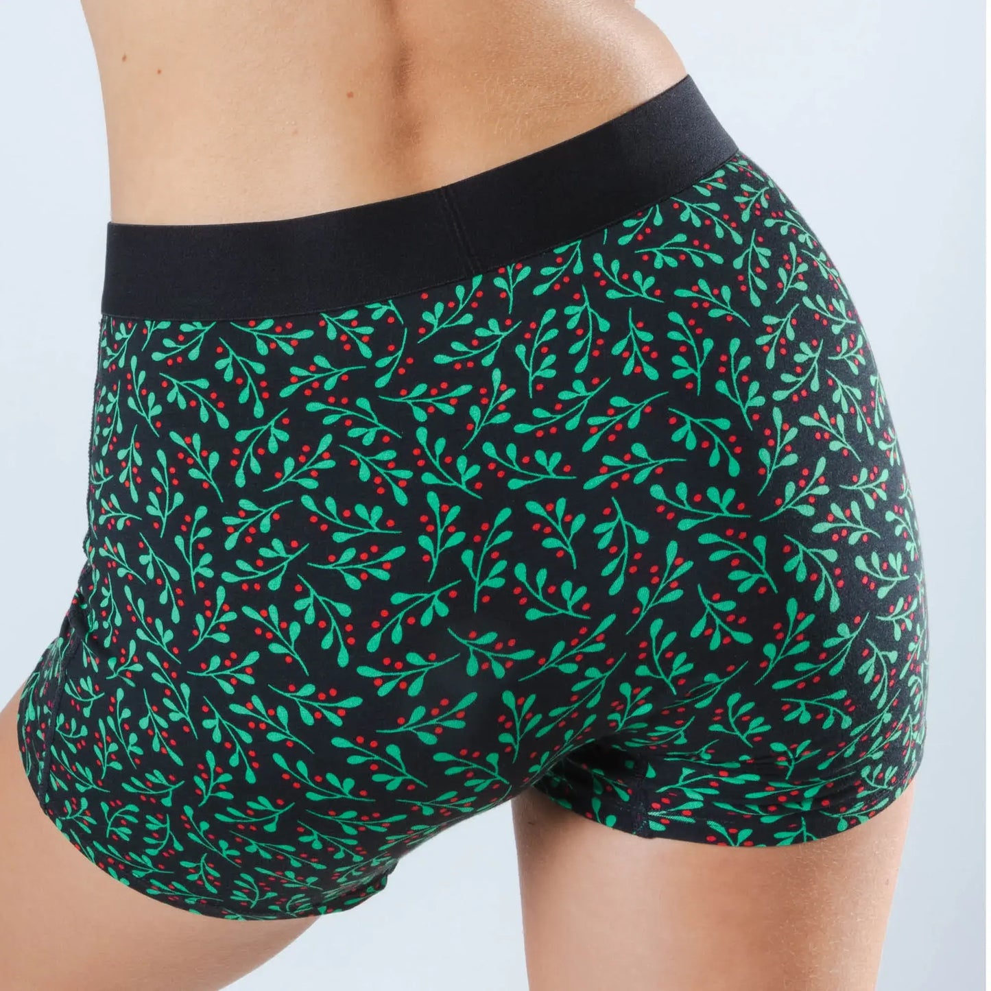 The Kiss Me There | Mistletoe Women’s Boxers - Shinesty - Flyclothing LLC
