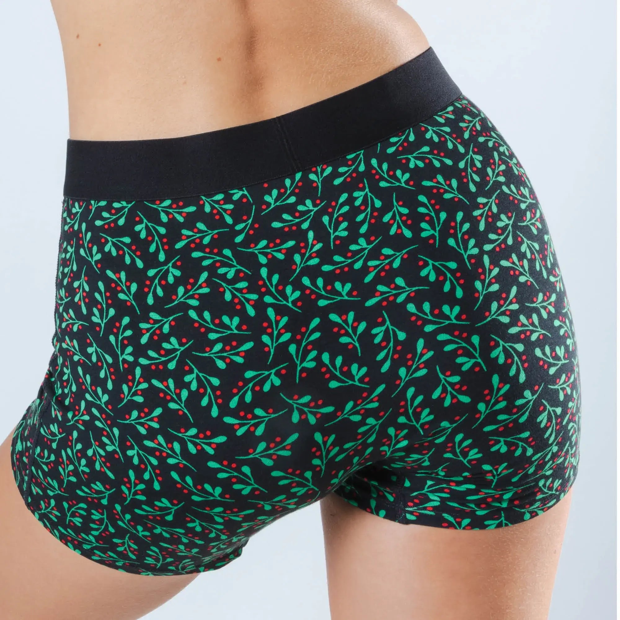The Kiss Me There | Mistletoe Women’s Boxers - Shinesty - Flyclothing LLC