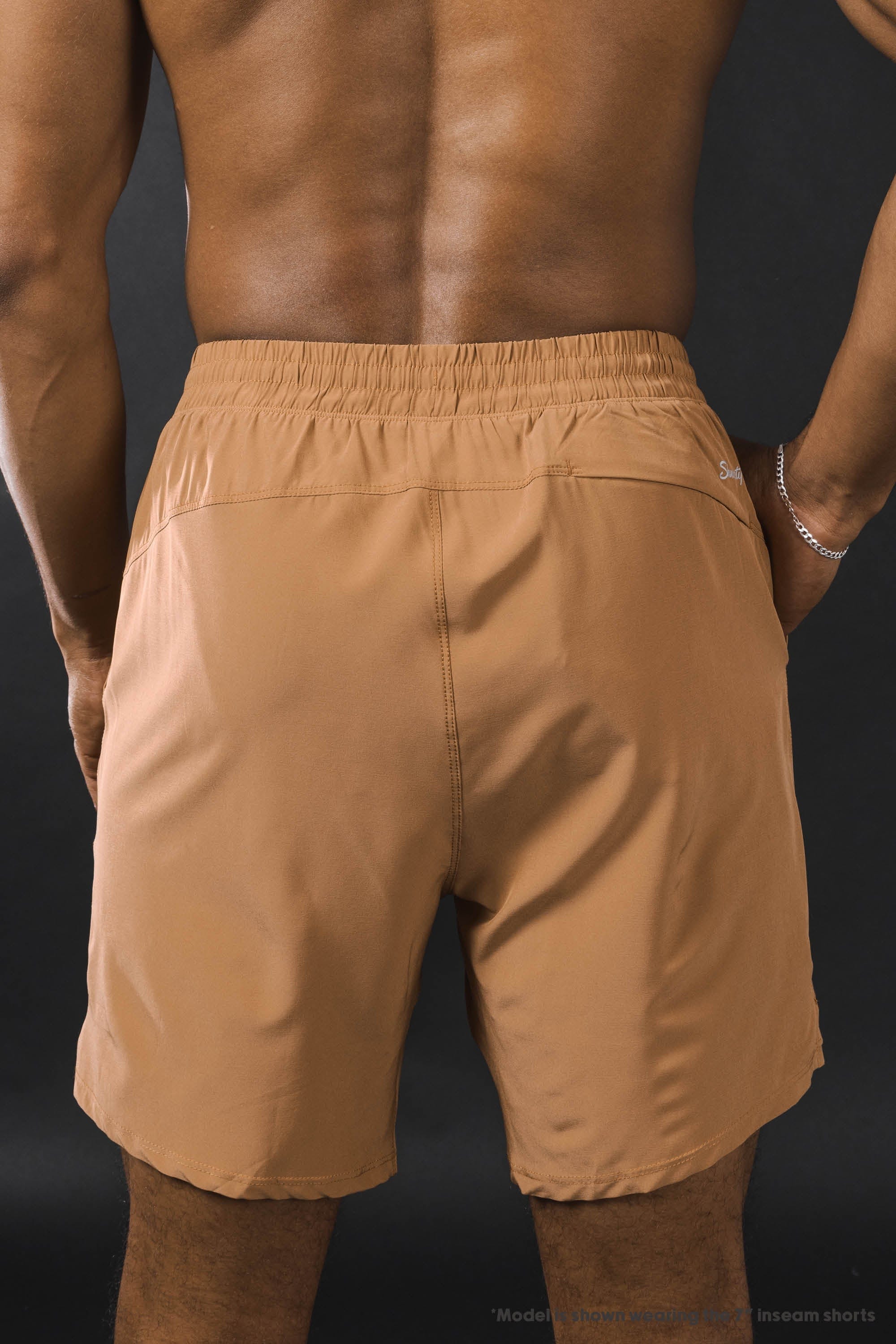 The Casual Thigh Day | Khaki Aztec Ball Hammock® 7 Inch Athletic Shorts - Shinesty