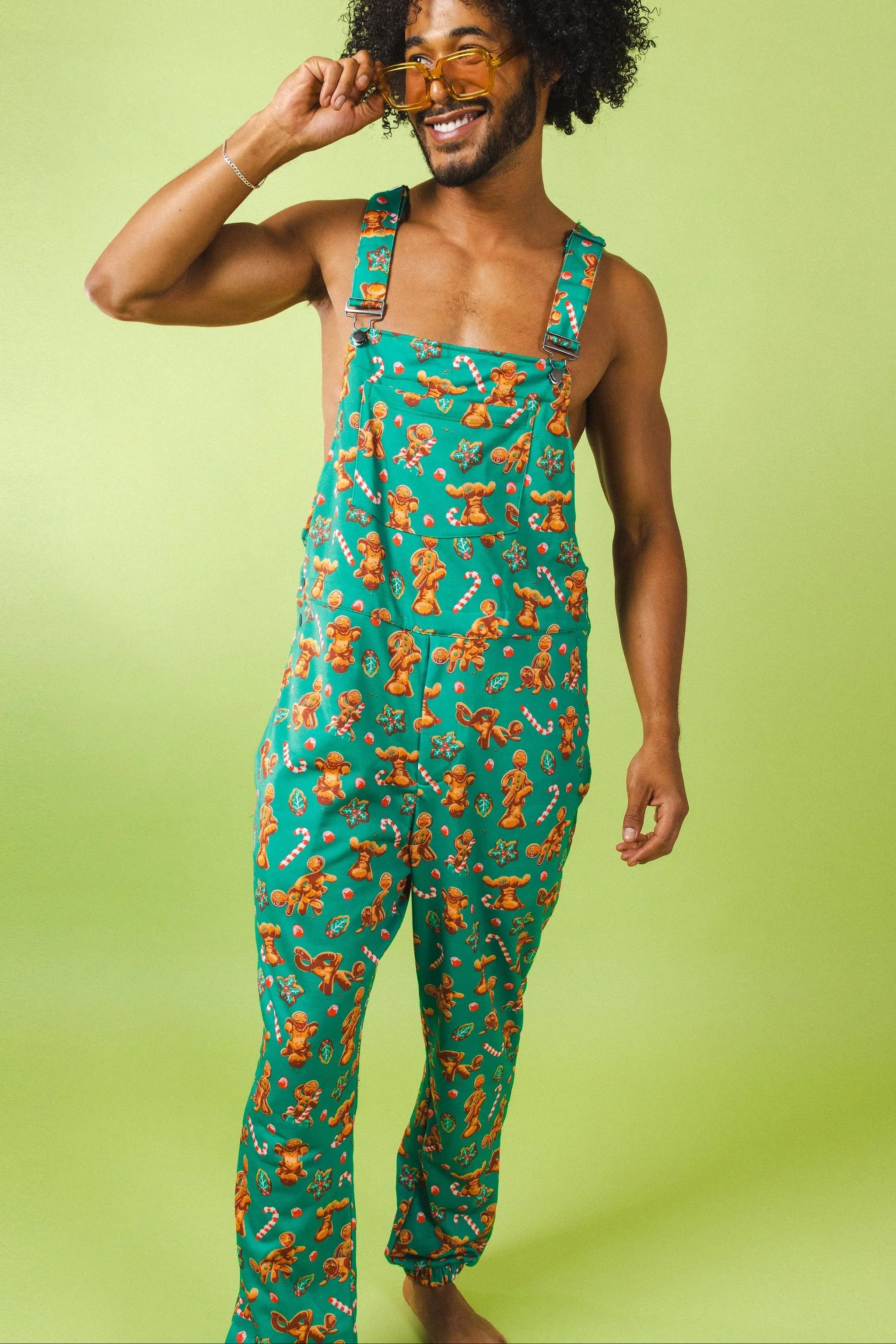 The Ginger Rail | Gingerbread Pajamaralls® - Shinesty - Flyclothing LLC