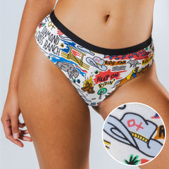 The Rowdy Rodeo | Western Map Shinesty x Diamond Cross Ranch Cheeky Underwear - Shinesty