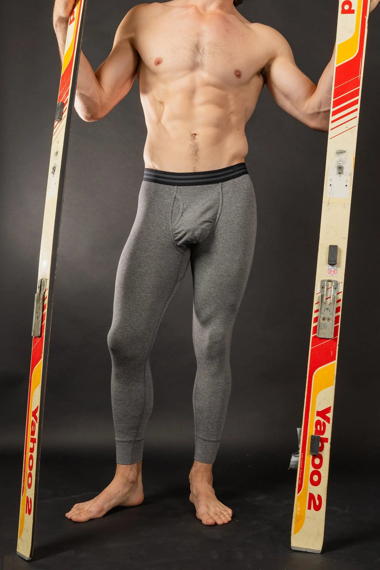 The Seattle Skyline | Heather Grey Ball Hammock® Long Johns - Shinesty - Flyclothing LLC
