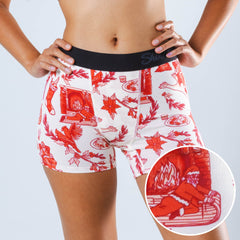 The Santa Slays | Christmas Toile Women’s Boxers - Shinesty