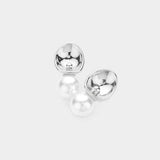 Pearl Pointed Stud Earrings - Madeline Love - Flyclothing LLC