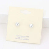 6mm Pearl stud earrings - Madeline Love - Flyclothing LLC