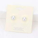 8mm Pearl stud earrings - Madeline Love - Flyclothing LLC