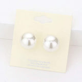 16mm Pearl stud earrings - Madeline Love - Flyclothing LLC