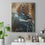 Pet Medieval Knight Portrait - Basset Hound Sign - Tailored Canvases - Flyclothing LLC