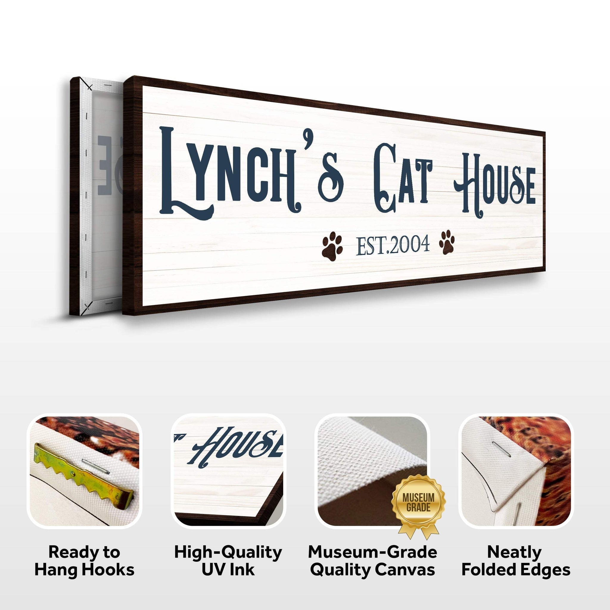 Cat House Sign - Tailored Canvases - Flyclothing LLC