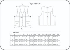 604.00 - Mens Premium Leather Vest