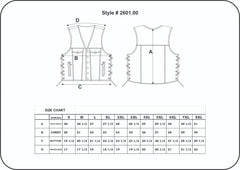 2601.00 - Mens Premium Leather Vest