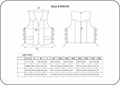 605.00 - Mens Premium Leather Vest