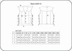 2647.CW TL - Mens Tall Leather Vest