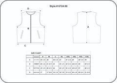6724.00 - Mens Ultra Leather Vest