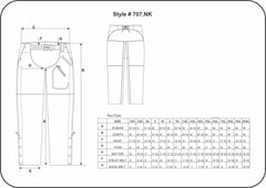 0707.NK - Unisex Ultra 3-Pocket Leather Chaps